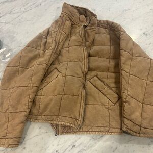 Free people brown quilt jacket
